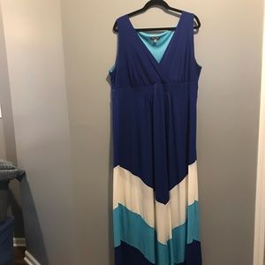Blue and White Maxi Dress from Dress Barn